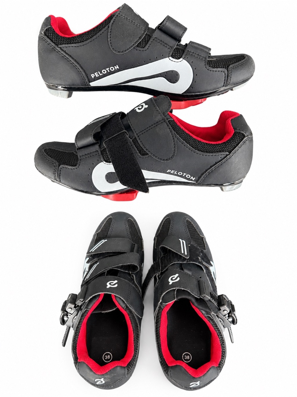 Peloton Black and Red Woman’s Cycling Sneakers